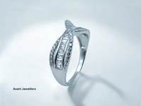 Silver Ladies Fancy Ring - 2.62, 12