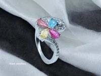Silver Ladies Fancy Ring - 2.51, 9