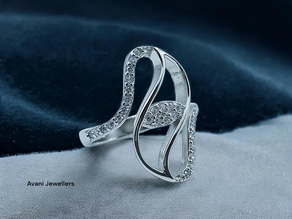 Silver Ladies Fancy Ring - 3.4, 10