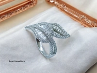 Silver Ladies Fancy Ring - 4.3, 12