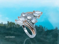 Silver Ladies Fancy Ring - 3.73, 9
