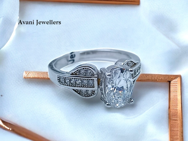 Silver Ladies Fancy Ring - 3.36, 13