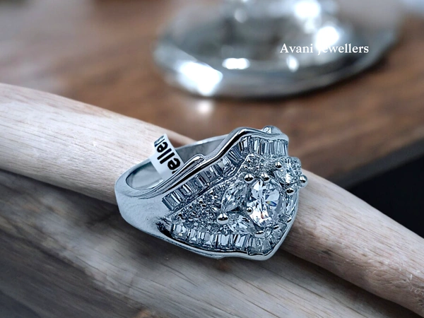 Silver Ladies Fancy Ring - 4.71, 12