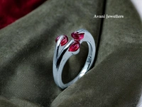 Silver Ladies Fancy Ring - 2.54, 10