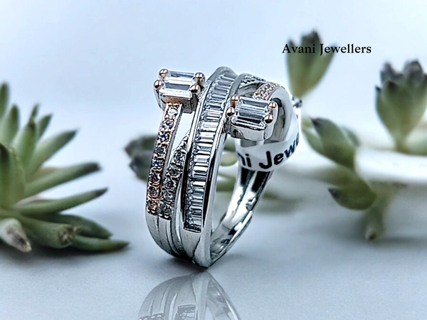 Silver Ladies Fancy Ring - 2.96, 8