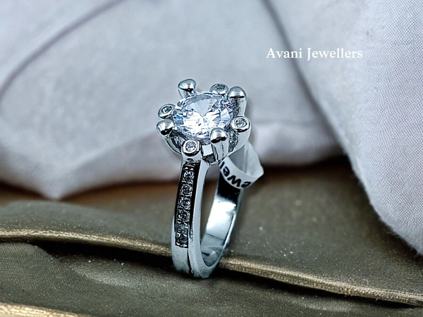 Silver Ladies Fancy Ring - 4.2, 12