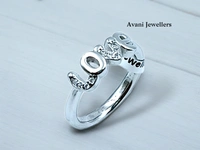 Silver Ladies Fancy Ring - 2.25, 9
