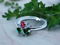 Silver Ladies Fancy Ring - 2.05, 15