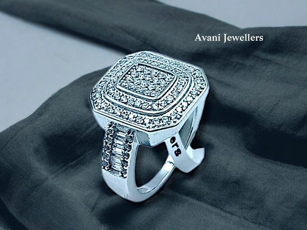 Silver Ladies Fancy Ring - 3.66, 9