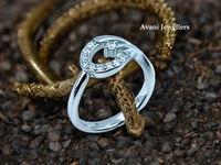 Silver Ladies Fancy Ring - 2.3, 9