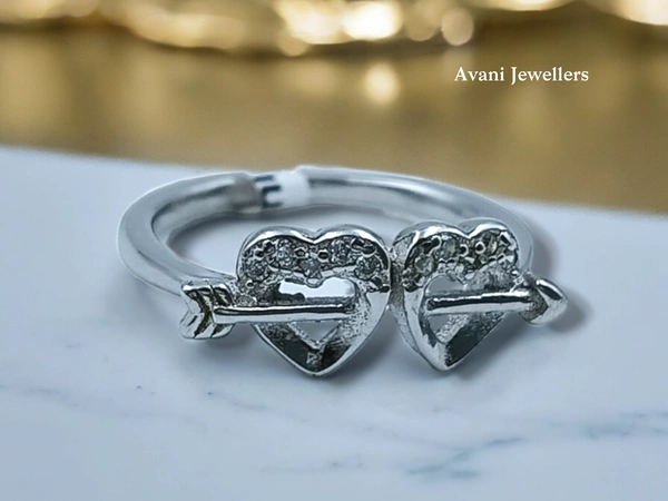 Silver Ladies Fancy Ring - 1.94, 17