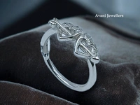 Silver Ladies Fancy Ring - 1.94, 17