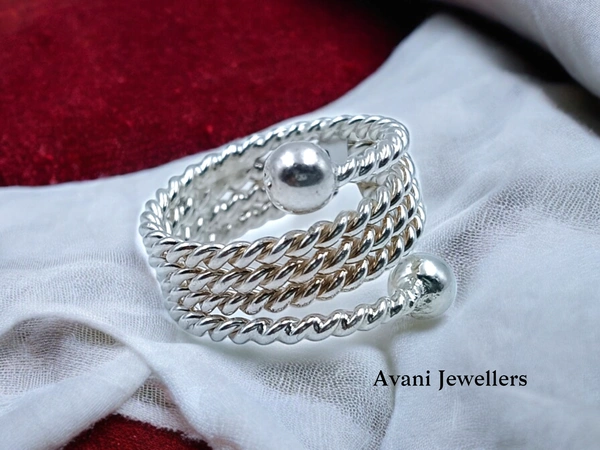Silver Ladies Plain Ring - 6.65, 18