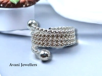 Silver Ladies Plain Ring - 6.65, 18