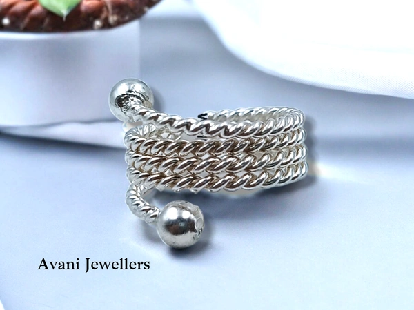 Silver Ladies Plain Ring - 6.65, 18