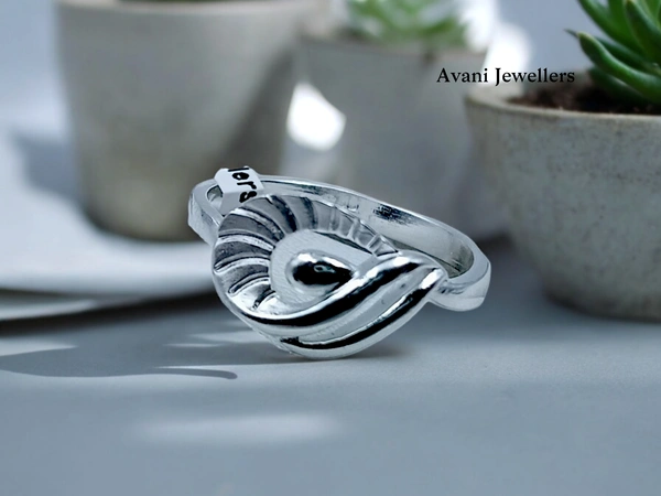 Silver Ladies Plain Ring - 2.1, 13