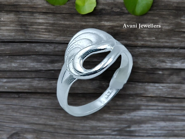 Silver Ladies Plain Ring - 2.09, 12