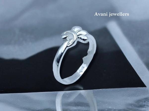 Silver Ladies Plain Ring - 2.32, 12
