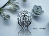 Silver Ladies Cocktail Ring - 6.79, 16