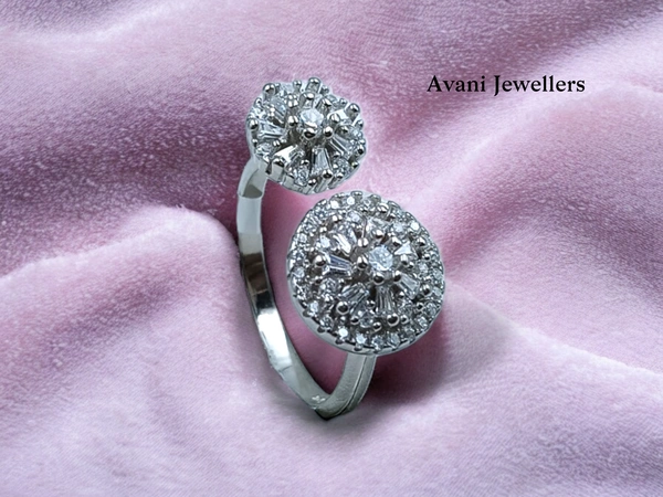 Silver Ladies Cocktail Ring - 3.21, 15