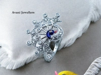 Silver Ladies Cocktail Ring - 4.22, 13