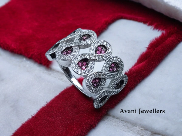 Silver Ladies Cocktail Ring - 4.9, 15