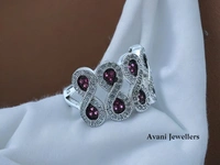 Silver Ladies Cocktail Ring - 4.9, 15