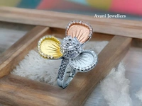Silver Ladies Cocktail Ring - 5.66, 13
