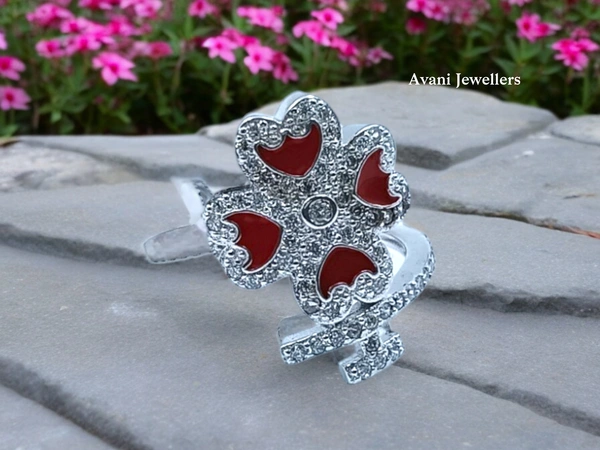 Silver Ladies Cocktail Ring - 2.59, 11