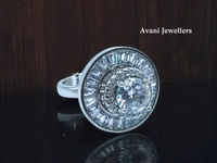 Silver Ladies Cocktail Ring - 6.93, 14