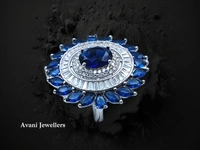 Silver Ladies Cocktail Ring - 6.91, 11
