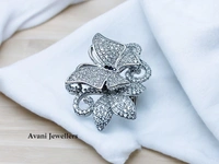 Silver Ladies Cocktail Ring - 8.8, 17