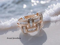 Silver Ladies Cocktail Ring - 4.44, 10