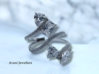 Silver Ladies Cocktail Ring - 4.92, 19