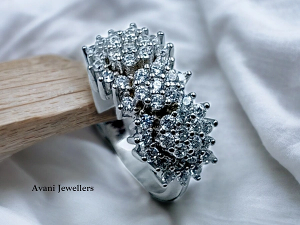 Silver Ladies Cocktail Ring - 5.18, 14