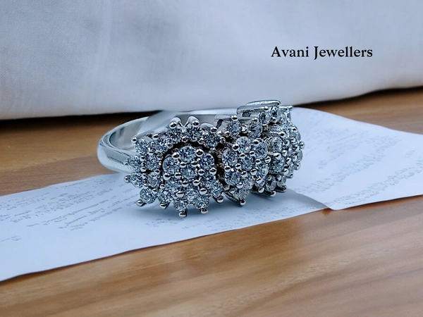 Silver Ladies Cocktail Ring - 5.18, 14