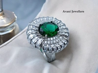 Silver Ladies Cocktail Ring - 9.76, 18