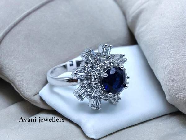 Silver Ladies Cocktail Ring - 5.72, 11