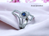 Silver Ladies Cocktail Ring - 6.4, 20