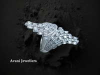 Silver Ladies Cocktail Ring - 7.11, 15