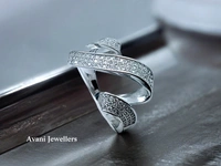 Silver Ladies Cocktail Ring - 4.67, 19