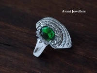 Silver Ladies Cocktail Ring - 6.05, 18