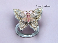 Silver Ladies Cocktail Ring - 8.58, 20