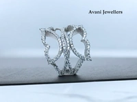 Silver Ladies Cocktail Ring - 6.8, 14