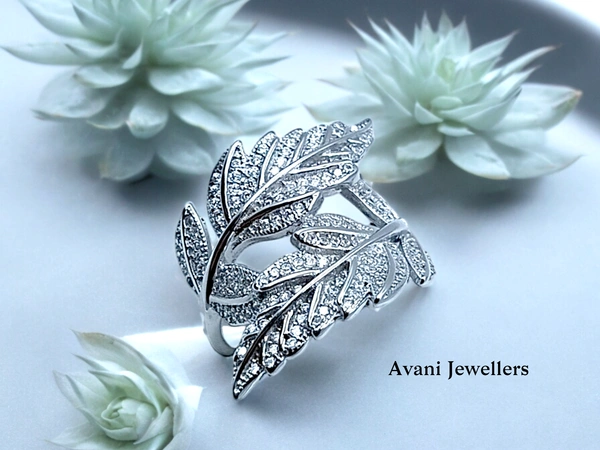 Silver Ladies Cocktail Ring