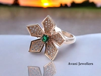 Silver Ladies Cocktail Ring - 4.26, 15