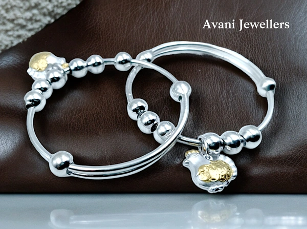 Silver Baby Plain Kade - 17.79, Adjustable