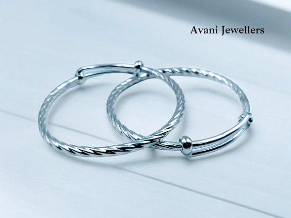 Silver Baby Plain Kade - 14.48, Adjustable