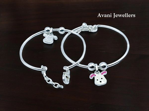 Silver Baby Plain Kade - 10.65, Adjustable