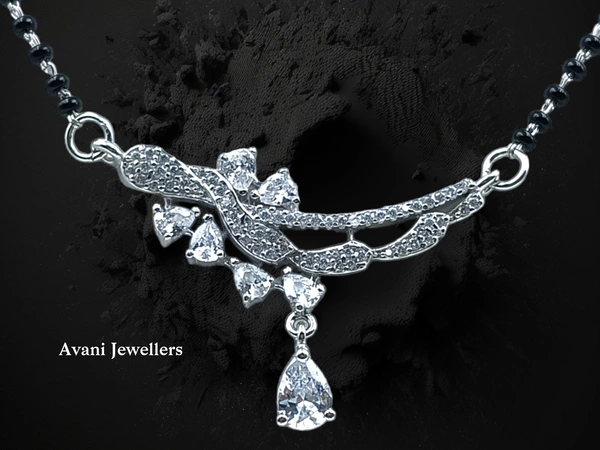 Silver Fancy Mangalsutra - 6.81